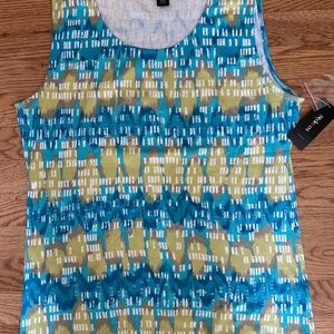 Style & Co. Blue and Green Tank Top